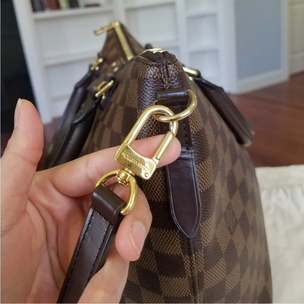 💕Authentic LV Siena MM Satchel Damien Ebene💕